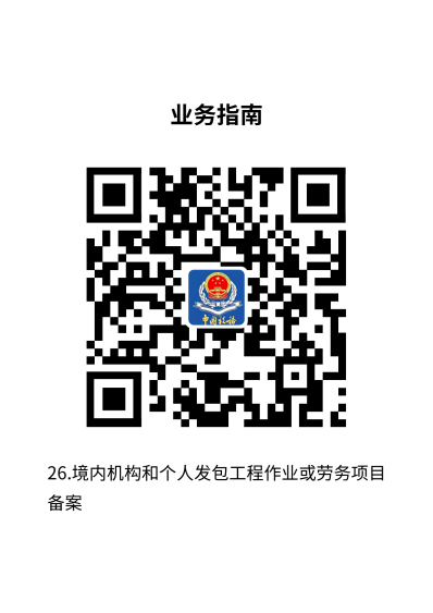 说明: 26.境内机构和个人发包工程作业或劳务项目备案