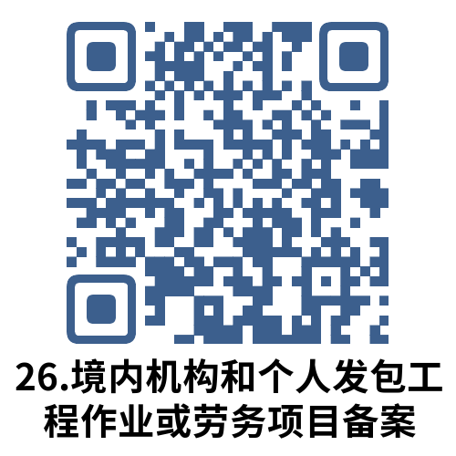 说明: 26.境内机构和个人发包工程作业或劳务项目备案