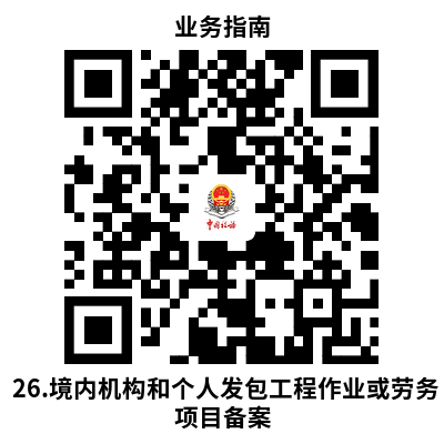 说明: 26.境内机构和个人发包工程作业或劳务项目备案