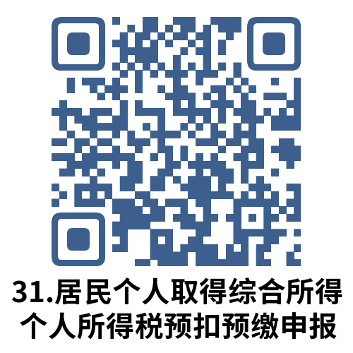 说明: 31.居民个人取得综合所得个人所得税预扣预缴申报