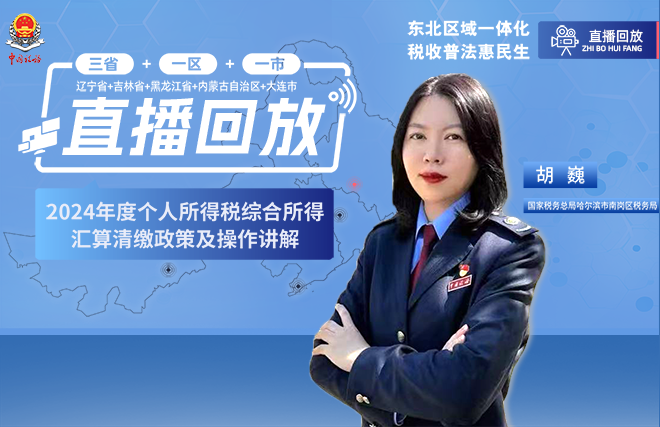 直播回放——2024年度个人所得税综合所得汇算清缴政策及操作讲解