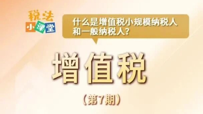 税法小课堂：什么是增值税小规模纳税人和一般纳税人？