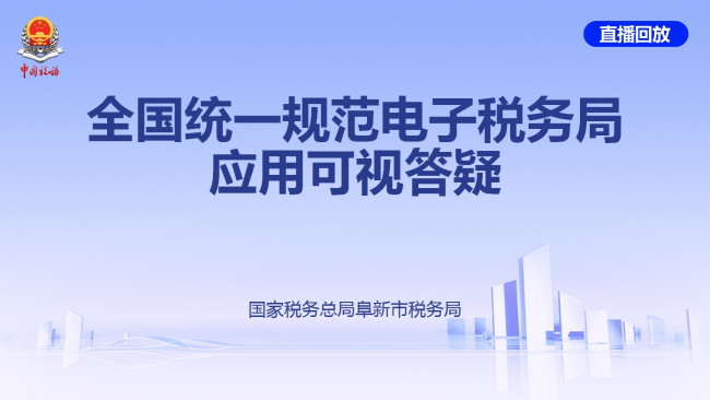 全国统一规范电子税务局应用可视答疑