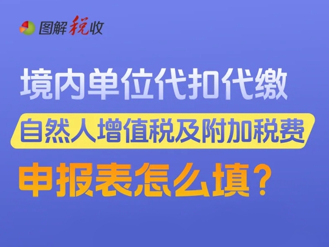 一图了解：境内单位代扣代缴自然人增值税及附加税费申报表怎么填？