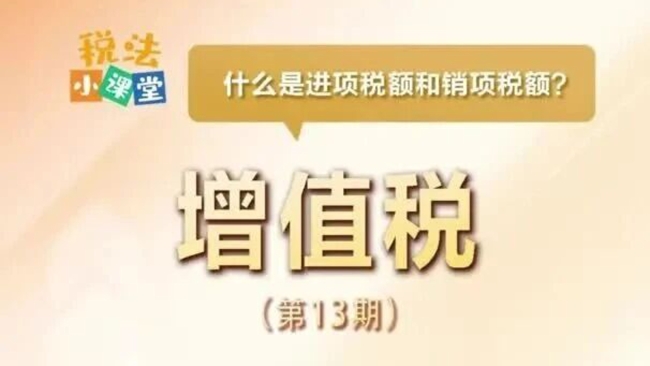 税法小课堂：什么是进项税额和销项税额？