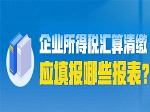 抓紧办理！企业所得税汇算清缴应填报这些报表