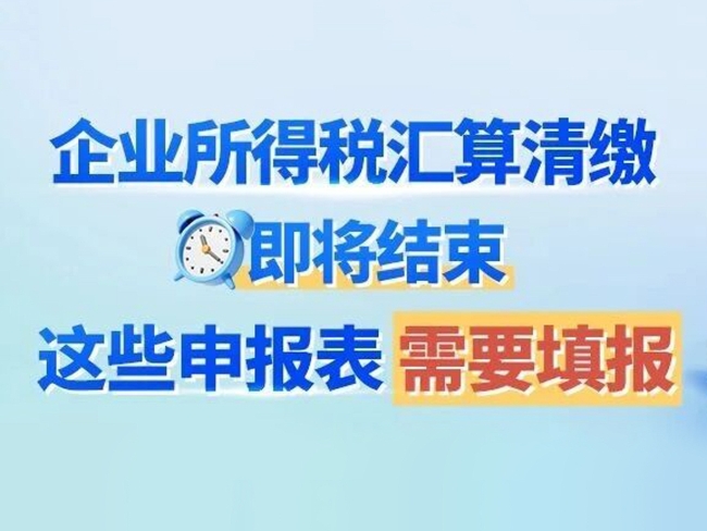 图解丨企业所得税汇算清缴即将结束！这些申报表需要填报